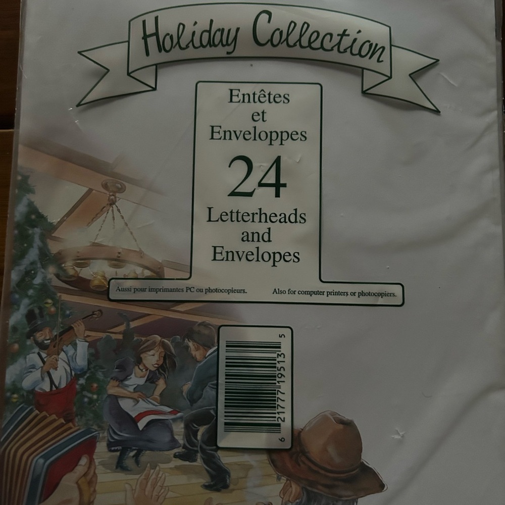 Holiday Collections Letterhead Stationary and Envelopes